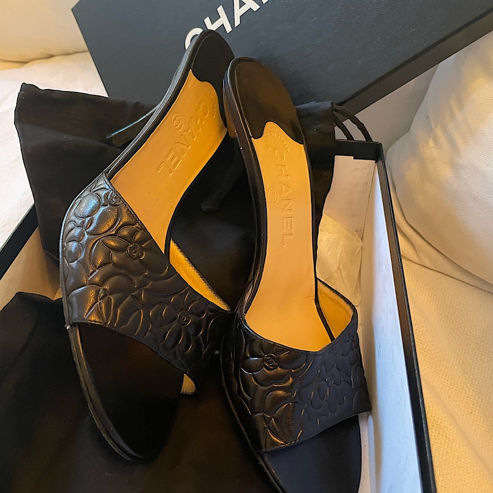 Chanel Chamilia mules